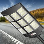 ASCAKE Solar Street Lights, 1458 LED 2400W Motion Sensor Outdoor Solar Powered Street Lights with...
