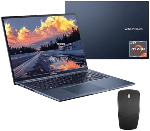 ASUS 2023 Newest Vivobook Laptop, 16" HD Display, AMD Ryzen 7 5800HS (8 core, Beats i7-1195G7), 12GB...