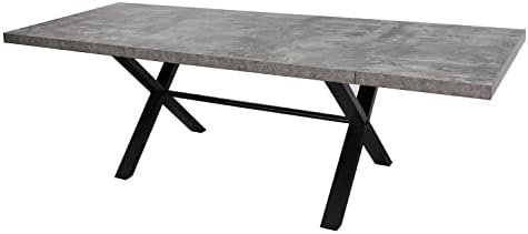 Acanva Expandable Dining Table for 6-8 Seat, Modern Rectangle Design with Extension Leaf for Kitchen...