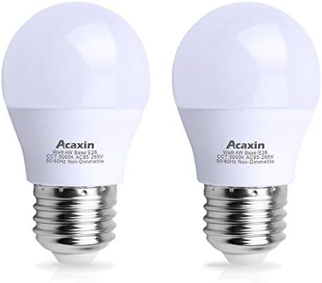 Acaxin LED Refrigerator Light Bulb 4W 40Watt Equivalent, Waterproof Replacement for Frigidaire,...