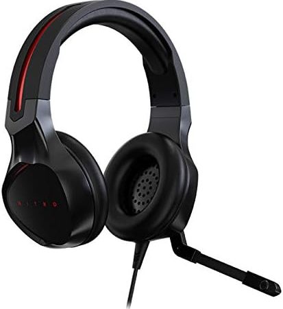 Acer Nitro Gaming Headset with Flexible Omnidirectional Mic, Adjustable Headband, Black