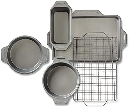 All-Clad Pro-Release Nonstick Bakeware Set 5 Piece Oven Safe 450F Half Sheet, Cookie Sheet, Muffin...