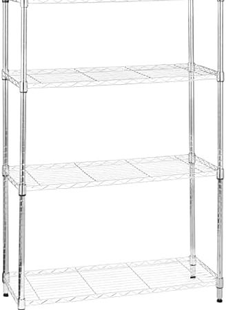 Amazon Basics 4-Shelf Adjustable, Heavy Duty Storage Shelving Unit (350 lbs loading capacity per...