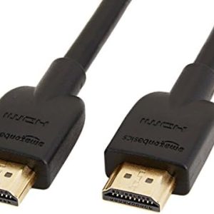 Amazon Basics HDMI Cable, 18Gbps High-Speed, 4K@60Hz, 2160p, Ethernet Ready, 10 Foot, Black