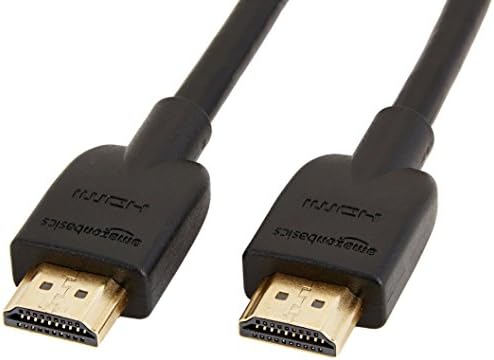 Amazon Basics HDMI Cable, 18Gbps High-Speed, 4K@60Hz, 2160p, Ethernet Ready, 10 Foot, Black