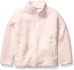 Amazon Essentials Girls and Toddlers' Sherpa Fleece Quarter-Zip Jacket