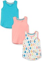Amazon Essentials Girls and Toddlers' Tank Top, Multipacks