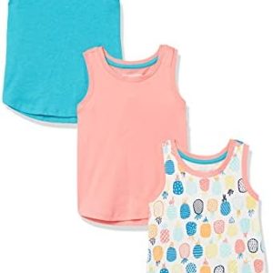 Amazon Essentials Girls and Toddlers' Tank Top, Multipacks