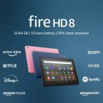Amazon Fire HD 8 tablet, 8” HD Display, 32 GB, 30% faster processor, designed for portable...