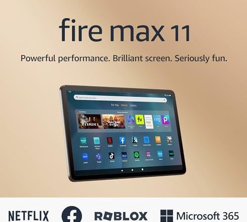 Amazon Fire Max 11 tablet, vivid 11” display, all-in-one for streaming, reading, and gaming, 14-hour...