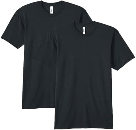 American Apparel Unisex Tri-Blend Track T-Shirt, Style GTR401, 2-Pack