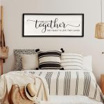 And So Together They Built A Life They Loved Wall Decor 40”X15” Large Framed Farmhouse Wood Sign for...