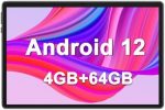 Android Tablet, 10.1 Inch Android 12 Tablet with 8000mAh Battery, 4GB RAM 64GB ROM, 1TB Expand,...