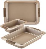 Anolon Advanced Nonstick Bakeware Set with Grips includes Nonstick Bread Pan, Cookie Sheet / Baking...