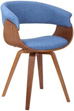 Armen Living Summer Mid Century Modern Contemporary Dining Accent Side Chair for Table Kitchen Home...