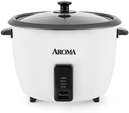 Aroma Housewares 32-Cup (Cooked) (16-Cup UNCOOKED) Pot Style Rice Cooker (ARC-7216NG) , White