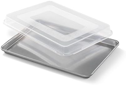 Artisan Professional Classic Aluminum Baking Sheet Pan Set with 18 x 13-inch Half Sheet and Cover