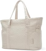 BAGSMART Large Tote Bag For Women, Travel Shoulder Bag Top Handle Handbag with Yoga Mat Buckle for...