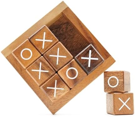 BSIRI Tic Tac Toe for Kids and Adults Coffee Table Living Room Decor and Desk Decor Family Games...