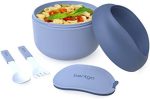 Bentgo Bowl - Insulated Leak-Resistant Bowl with Snack Compartment, Collapsible Utensils and...