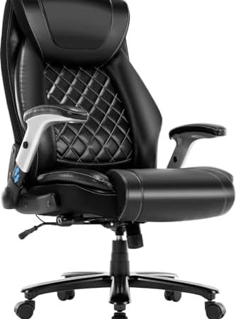 Big and Tall Office Chair 400LBS High Back Executive Chair Computer Chair- Adjustable Lumbar Support...