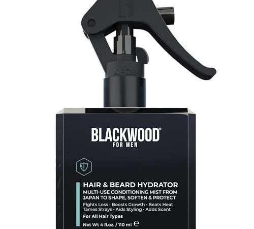 Blackwood For Men Hair & Beard Hydrator Spray - Vegan & Natural Leave-In Conditioner - Moisturizes,...