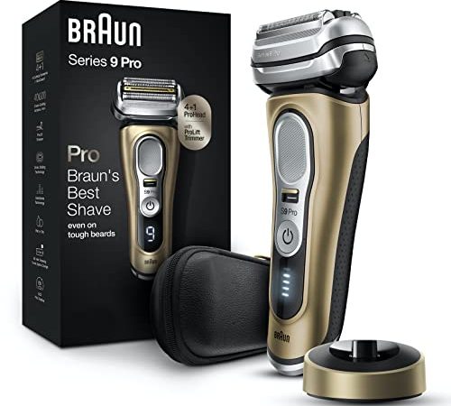 Braun Electric Razor for Men, Waterproof Foil Shaver, Series 9 Pro 9419s, Wet & Dry Shave, with...