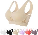 Breathable Cool Liftup Air Bra, Bras for Women Daisy Bra Women's Underwear Hollow Large Size Sports...