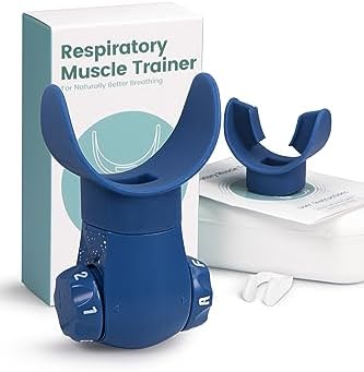 Breathing Exercise Device,Breathers Trainers Exerciser with Adjustable Inspiratory/Expiratory...
