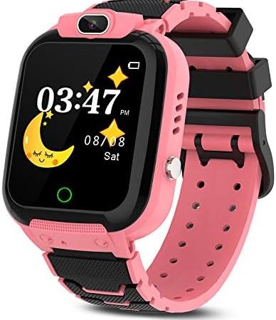 CMKJ Kids Smartwatch with 14 Games, Waterproof Smart Watch for Children with MP3 & Video Player,...