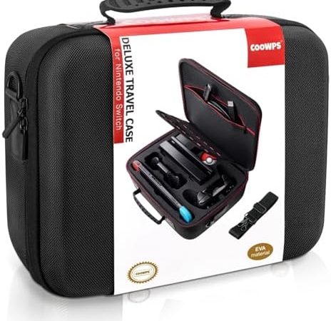 COOWPS Switch Case Compatible with Nintendo Switch and Switch OLED Model, with 21 Game Cards...