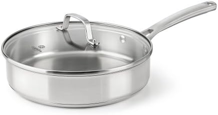 Calphalon Classic Stainless Steel Cookware Saute Pan, 3 Quart, Silver,2095189