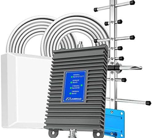 Cell Phone Signal Booster, Home Cell Phone Booster, Support All U.S. Carriers Verizon, AT&T & More,...