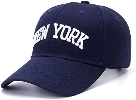 Classic Baseball Cap New York Embroidery 100% Cotton Adjustable Dad Hat Men and Women