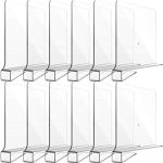 Clear Acrylic Shelf Dividers for Closet Organization Transparent Closet Shelf Divider Organizer...
