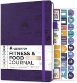 Clever Fox Fitness & Food Journal – Nutrition & Workout Planner for Women & Men – Diet & Gym...