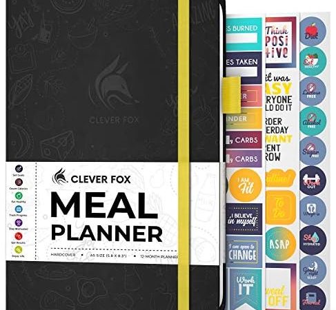Clever Fox Weekly Meal Planner - Weekly & Daily Meal Prep Journal with Shopping and Grocery Lists...