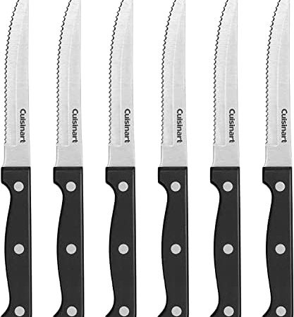 Cusinart Knife Set, 6pc Steak Knife Set with Steel Blades for Precise Cutting, Lightweight,...