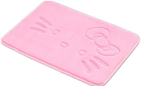 Cute Cartoon Pink Area Rugs Bathroom Rugs Super Soft Memory Foam Bath Mat Non Slip Absorbent Door...
