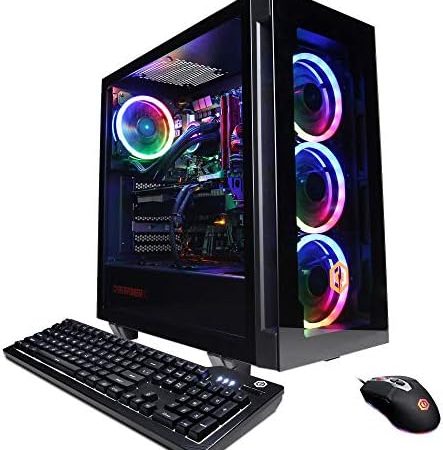 CyberpowerPC Gamer Supreme Liquid Cool Gaming PC, AMD Ryzen 7 3800X 3.9GHz, GeForce RTX 3060 12GB,...