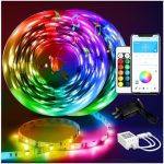 DAYBETTER Led Strip Lights 100ft Smart with App Remote Control, 5050 RGB for Bedroom, Living Room,...