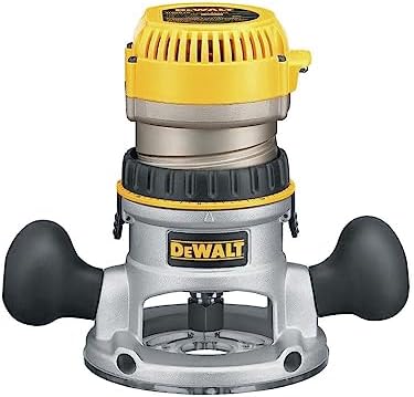 DEWALT Router, Fixed Base, 1-3/4-HP, 5/128” Per Turn, Compact and Portable, Corded (DW616),Yellow