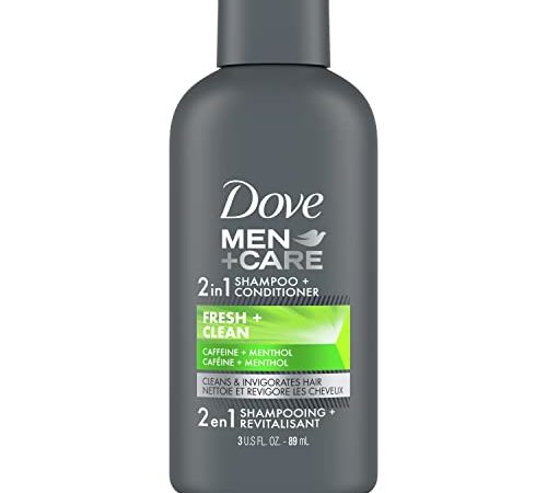 DOVE MEN + CARE Fortifying 2 in 1 Shampoo and Conditioner for Normal to Oily Hair Fresh and Clean...