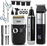 DSP® All in one Beard Trimmer Sets for Men - Cordless Electric Beard Trimmer, 2 in 1 Bald Head...