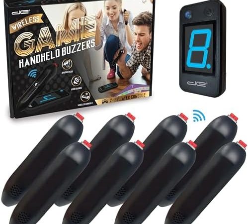 Digital Energy Wireless Handheld Game Buzzer System - Console Displays First Buzz-in - Great for...