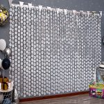 Disco Party Decorations, 2 Pack Disco Ball Photo Booth Props,3.3x6.6 ft Silver Foil Fringe Curtains...