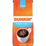 Dunkin' French Vanilla Flavored Ground Coffee, 12 Ounce