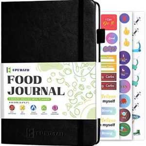 EPEWIZD Food Journal Meal Planner Weight Loss Journal for Women Men Daily Food Wellness Diary to...