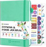 EPEWIZD Food and Fitness Journal Hardcover Wellness Planner Workout Journal for Women Men to Track...