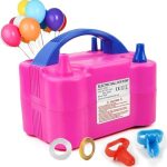 Electric Air Balloon Pump, Portable Dual Nozzle Electric Balloon Inflator/Blower for Party...